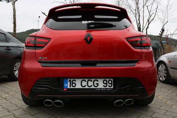Накладка на задній бампер EuroCap (ABS) для Renault Clio IV 2012-2019 рр | Зображення 5
