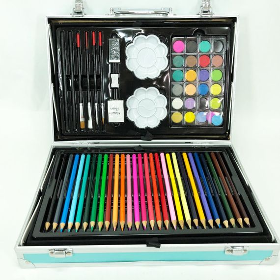 Дитячий художній набір для малювання, Дитячий творчий набір для творчості в алюмінієвій валізі DS-69