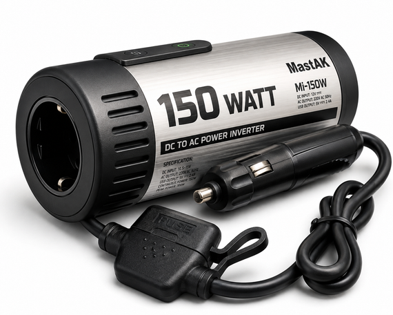 Перетворювач напруги з 12v 220v MastAK MI-150W | Зображення 2