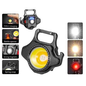 Ліхтар MULTIFUNCTIONAL W5133-COB ULTRA(white+yellow+red), Li-Ion акумулятор, ЗУ Type-C, відкривачка, магніт, карабін