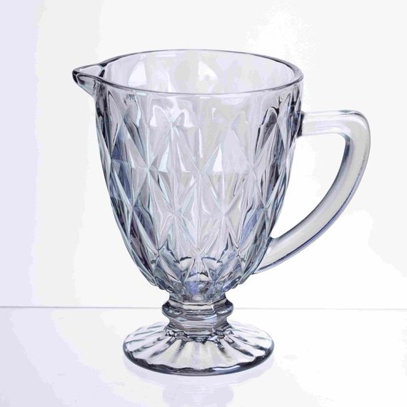Глечик для напоїв Diamond Blue скляний 1 літр HP-19-273 глек для лимонаду газованки лимонадник прозорий