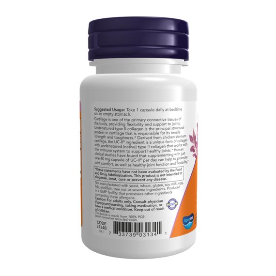 UC-II® Type II Collagen 40mg - 60 vcaps | Зображення 2