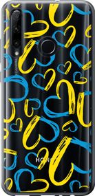 Чехол на Huawei Honor 20 Lite Сердца UA "5292u-1832-17620"