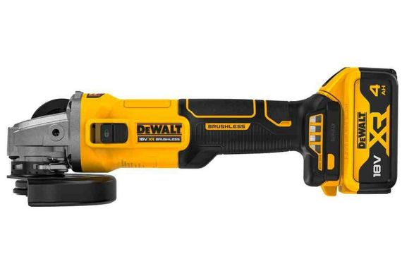 Шліфмашина кутова-болгарка DeWALT акумуляторна безщіткова з АКБ та ЗП DCG407M2T