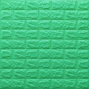 3D панель самоклеюча цегла М'ятний 700х770х7мм (012-7) SW-00000050