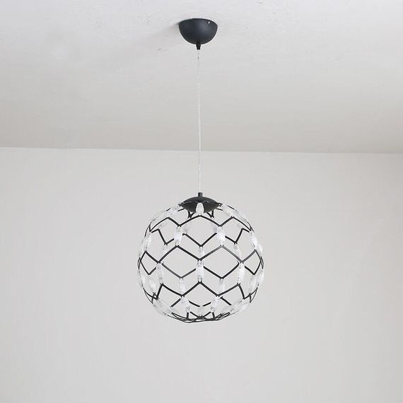 Люстра світлодіодна підвісна LED світильник для квартири на стелю лед 26278 Чорний 65-250х50х50 см. | Зображення 2