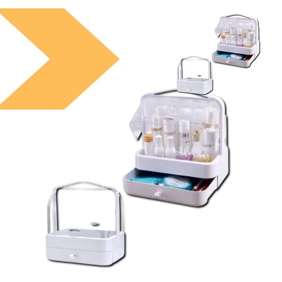 Органайзер для косметики 2 секції рожевий XPRO YM206 Single Drawer (MER-14970_599) | Зображення 1