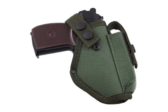 Кобура ПМ поясна з чохлом під магазин (Cordura 1000D, олива) MAS