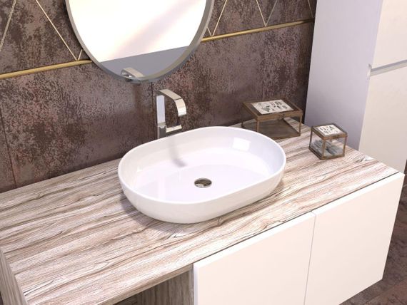 Умивальник накладний Redokss San ARIELA 54cм