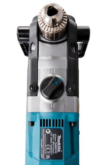 Дриль кутовий акумуляторний Makita DA001GZ (1.5-13 мм, 0-400/1500 об/хв, 136 Нм, BL, XGT, без акумуляторів та зарядного пристрою) | Зображення 3