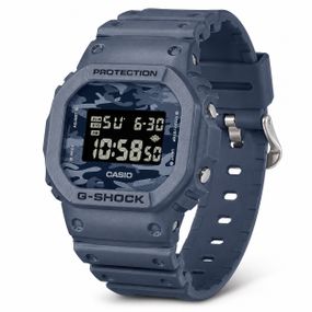 Чоловічий годинник Casio G-SHOCK DW-5600CA-2 синій протиударний з водозахистом 20 ATM