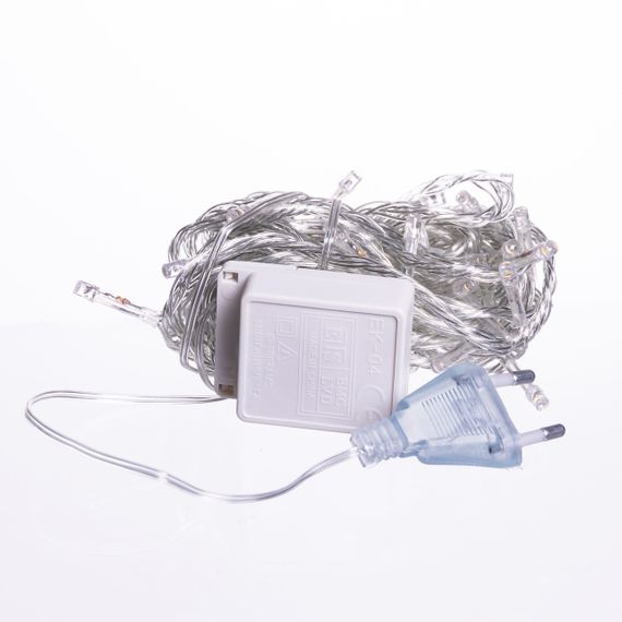 Новорічна гірлянда кімнатна нитка 10 м 120 LED чорний провід Жовтий W120LED10MBY | Зображення 3