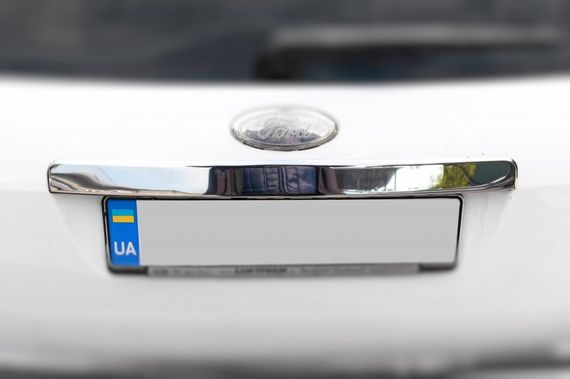 Хром планка над номером (нерж.) OmsaLine - Итальянская нержавейка для Ford C-Max 2004-2010 гг | Зображення 2