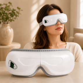 Массажер для глаз TS-5507 Airbag eye massager / Аккумуляторный массажер 3 режима / Вибрационные массажные очки для расслабления
