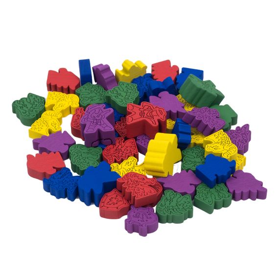 Токени гравців для гри Змієвир (Wyrmspan player set tokens) | Зображення 1