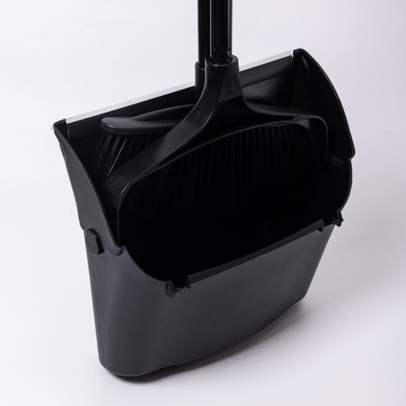 Набір віник і совок на довгій ручці для підлоги 32×29×95 (см) Чорний HP-45-2 | Зображення 7