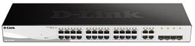 Комутатор D-Link DGS-1210-28/F 24xGE, 4xGE/SFP, WebSmart (DGS-1210-28)