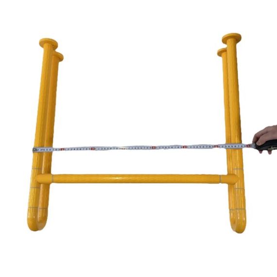 Поручень опорний під раковину SanStore 65х65 мм для людей з обмеженими можливостями жовтий HS-003A | Зображення 2