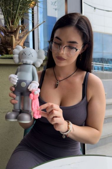 Статуетка Kaws Share колекційна фігурка для інтер'єру 30 см сірий kw019 | Зображення 1