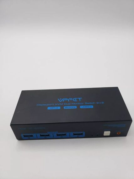 VP-SW223 4K HDMI KVM-перемикач 2x2, два монітори та порти