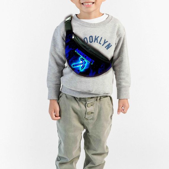 Набір дитячий Майнкрафт Кріпер "Minecraft" рюкзак 36х27см сумка-бананка, кружка з принтом для хлопчика (01557) | Зображення 2