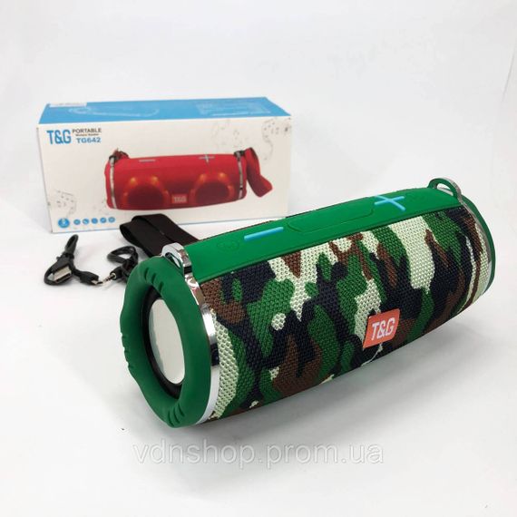 Колонка з підсвічуванням портативна TG642, Bluetooth стерео колонка з радіо музична акумулятор BS-48 | Зображення 9