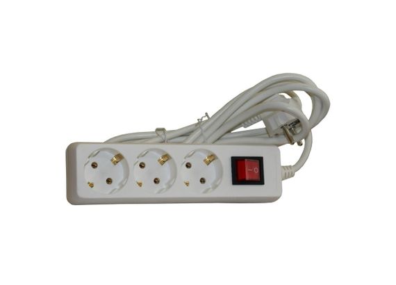 Подовжувач П35в 3 місця 2Р+РЕ 5 метрів 3х1мм2 з вимикачем Ny95505740 | Зображення 1
