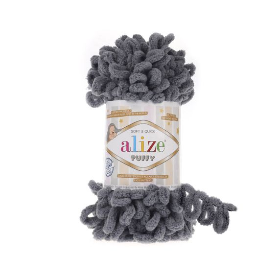 Пряжа Alize Puffy 87 ализе пуффи плюшевая