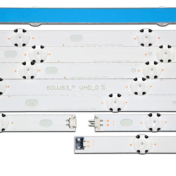 LED підсвітка LG TV 60" LG:60UJ630VTA, 60UJ630VZA, 60UJ630YTA, 60UJ6320PA, 60UJ632TTA, 60UJ633TTC, 1 планка | Зображення 1