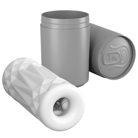 Мастурбатор - Pretty Love Pop-Top Can Masturbator White sexstyle | Зображення 1