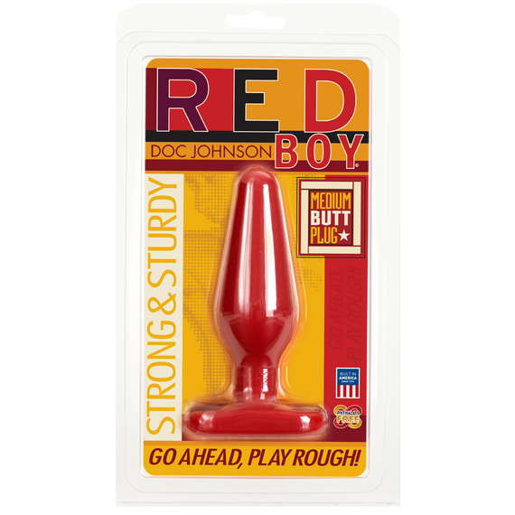 Анальна пробка Doc Johnson Red Boy - Medium 5.5 Inch, макс. діаметр 4 см Sex Aura | Зображення 1