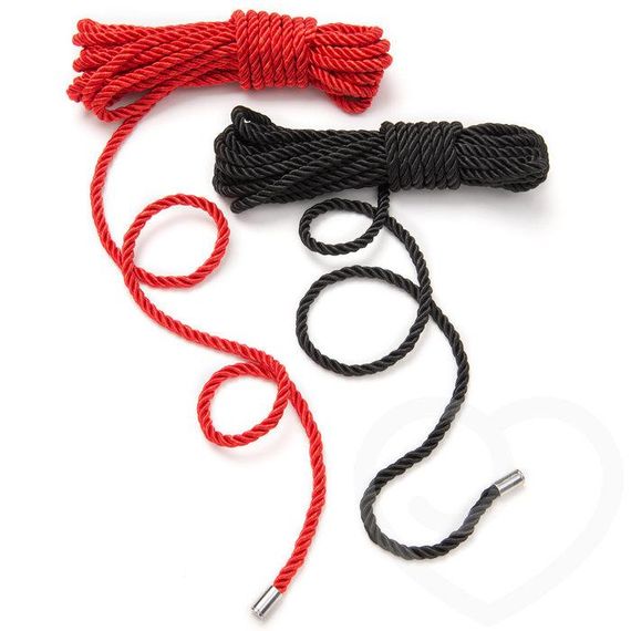 Набір мотузок для бондажа "Зв'яжи мене", Черный / Красный | Зображення 3