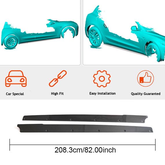 Накладки на пороги V1 (2017-2023, Карбон) для Tesla Model 3 2017- гг | Зображення 2