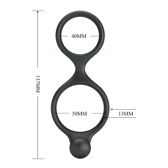 Ерекційне кільце Crazy Bull - Florian Silicone Cock Ring, BI-210232 Sex Aura | Зображення 5