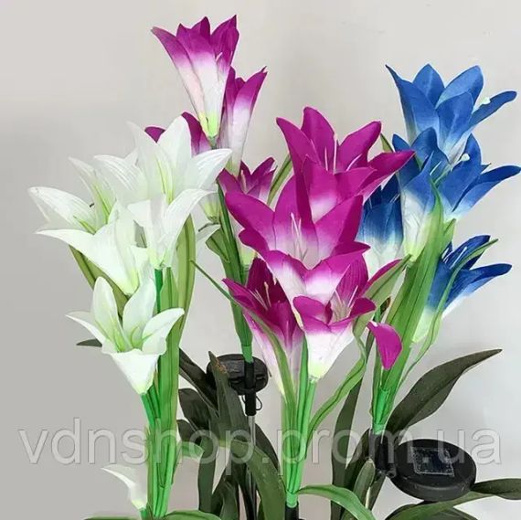 Вуличний Садовий ліхтар на сонячній батареї Лілія 74 см | Зображення 2