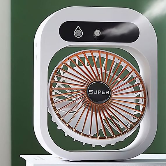 Настільний вентилятор Q8 з водяним охолодженням 1200 mAh White | Зображення 1