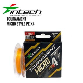 Шнур плетенный рыболовный Intech Интеч Tournament Micro Style PE X4 150m 0.5 10lb / 4.54kg