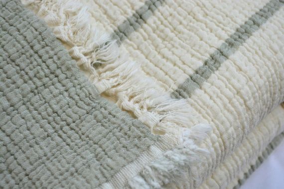 Муслиновое покрывало Moss Exclusive Muslin 230 х 250 см. Yesil | Зображення 1