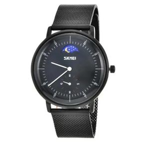 Мужские круглые наручные часы SKMEI 9245BK | Стильные классические SH-910 мужские часы