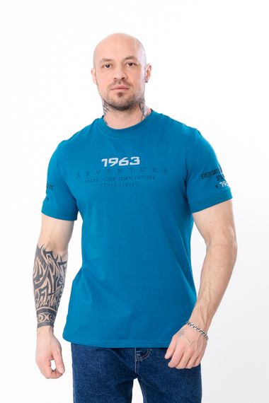 Футболка чоловіча Носи своє 48 Бірюзовий (p-3798-191177) | Зображення 1