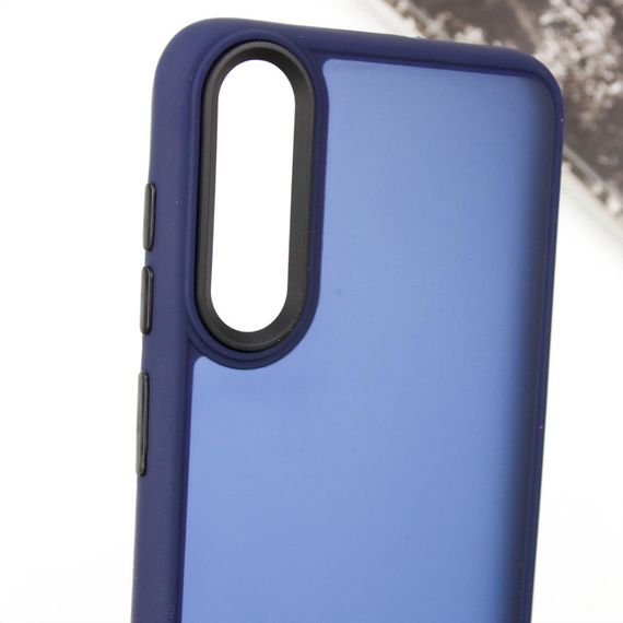 Чехол TPU+PC Lyon Frosted для Samsung Galaxy A50 (A505F) / A50s / A30s Navy Blue | Зображення 4