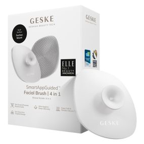 Щітка для обличчя GESKE Facial Brush 4в1 з тримачем white