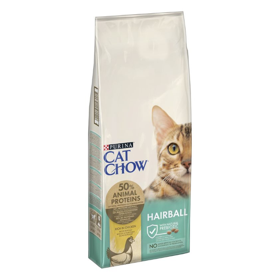 Сухий корм Purina Cat Chow Hairball для дорослих котів Виведення вовни з куркою 15кг | Зображення 1