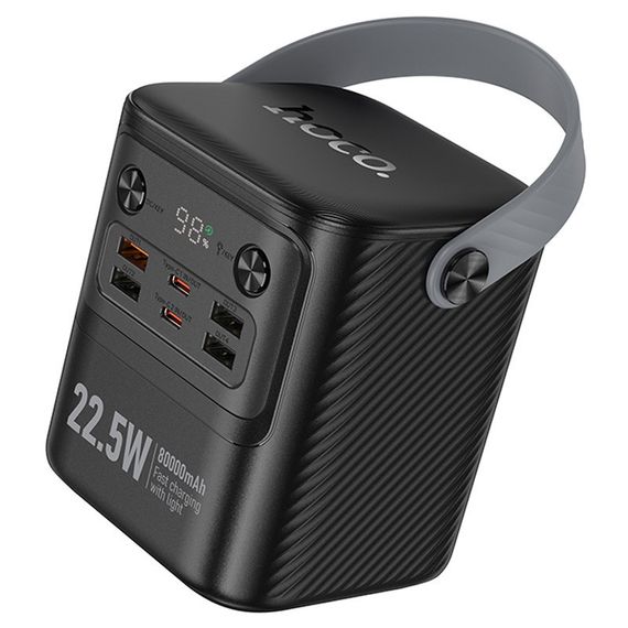 Портативний ЗП Power Bank Hoco J152 Tough 22.5W+PD20W 80000 mAh Black | Зображення 3