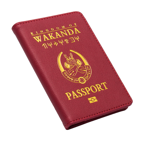 Обкладинка для паспорта SV у стилі Kingdom of WAKANDA 14.5*10cm Style 2, Червоний