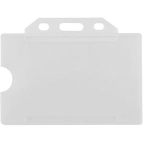 Бейдж Optima горизонтальный PP+PVC, 85х54 мм (O45621)