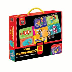 Игра развивающая "Чья половинка?" VТ1302-30 с пластиковыми картами