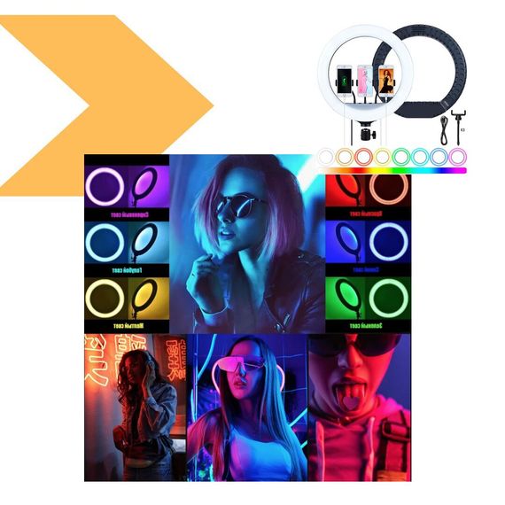 Кільцева LED RGB лампа для селфі 36 см XPRO (234560880_317) | Зображення 1