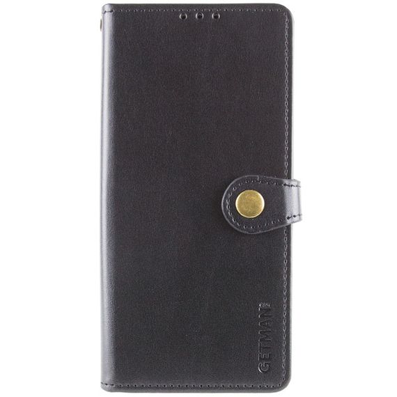 Кожаный чехол-книжка GETMAN Gallant (PU) для Xiaomi Redmi Note 13 Pro+ Черный