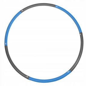 Обруч массажный SportVida Hula Hoop 90 см SV-HK0216 Grey/Blue